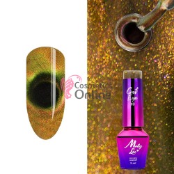 Oja Semi Premium Hibrid MollyLac Cat eye 9D! UV/LED de 5 ml - 400 Alpha Omega 32560